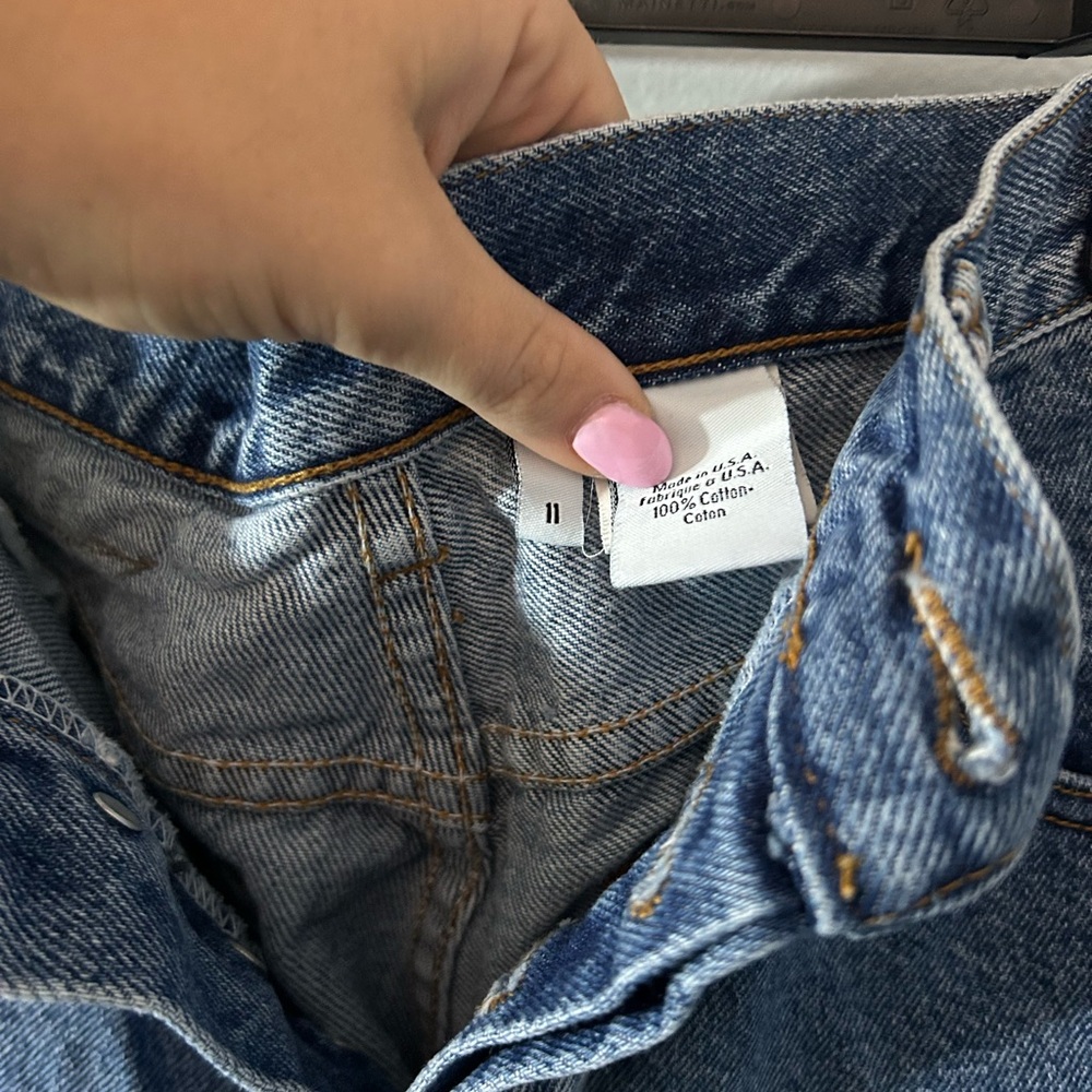 Calvin Klein Blue Jean Shorts - Picture 3 of 3